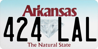 AR license plate 424LAL