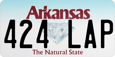 AR license plate 424LAP