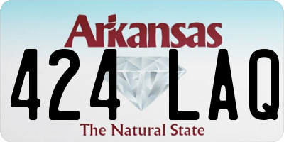 AR license plate 424LAQ