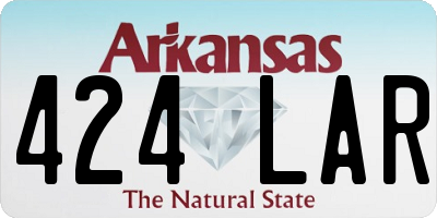 AR license plate 424LAR