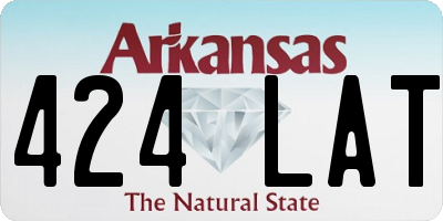 AR license plate 424LAT