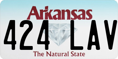 AR license plate 424LAV