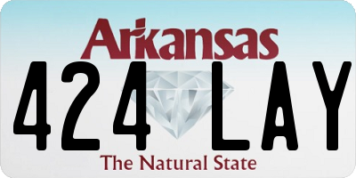 AR license plate 424LAY