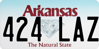 AR license plate 424LAZ