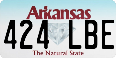 AR license plate 424LBE
