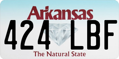 AR license plate 424LBF