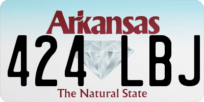 AR license plate 424LBJ