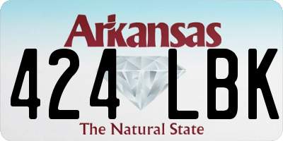 AR license plate 424LBK