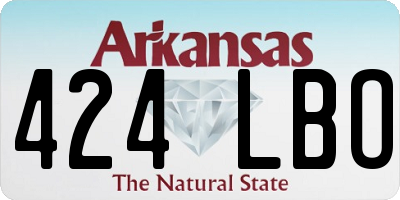 AR license plate 424LBO