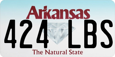 AR license plate 424LBS