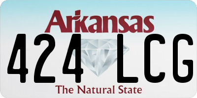 AR license plate 424LCG