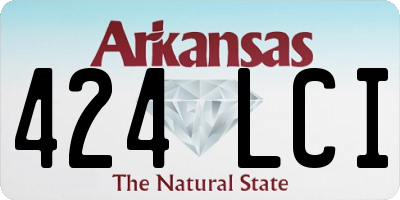 AR license plate 424LCI
