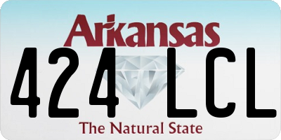 AR license plate 424LCL