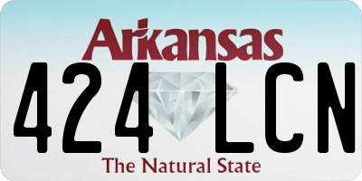 AR license plate 424LCN