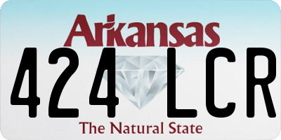 AR license plate 424LCR