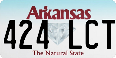 AR license plate 424LCT