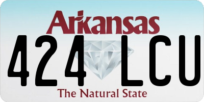 AR license plate 424LCU