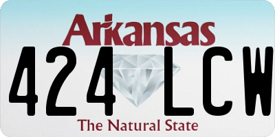 AR license plate 424LCW