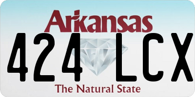 AR license plate 424LCX
