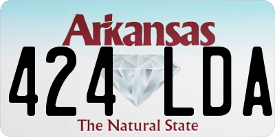 AR license plate 424LDA