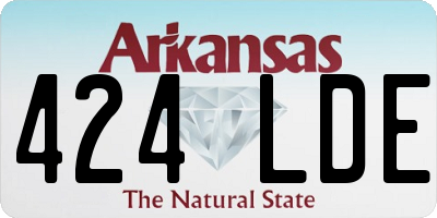 AR license plate 424LDE