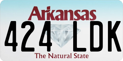 AR license plate 424LDK