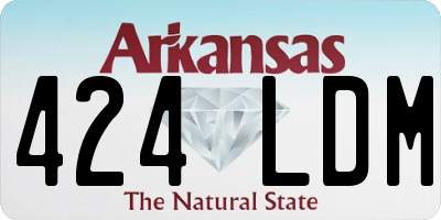 AR license plate 424LDM
