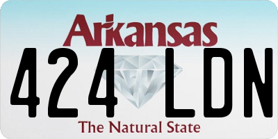 AR license plate 424LDN