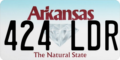 AR license plate 424LDR