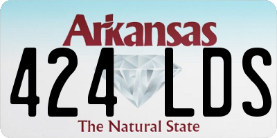 AR license plate 424LDS