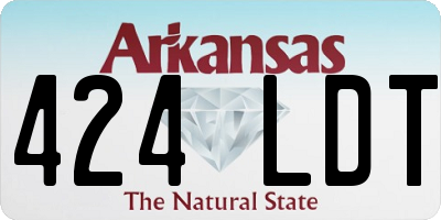 AR license plate 424LDT