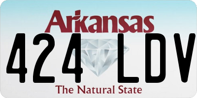AR license plate 424LDV