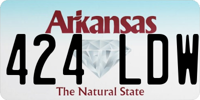 AR license plate 424LDW