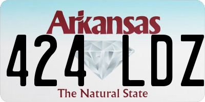 AR license plate 424LDZ