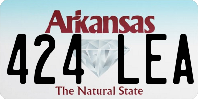 AR license plate 424LEA