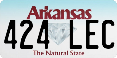 AR license plate 424LEC
