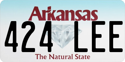 AR license plate 424LEE