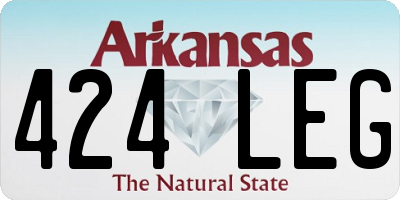 AR license plate 424LEG