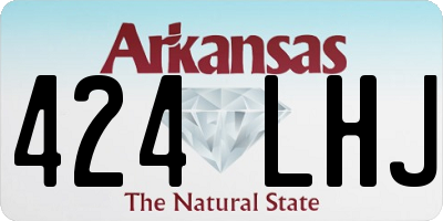 AR license plate 424LHJ