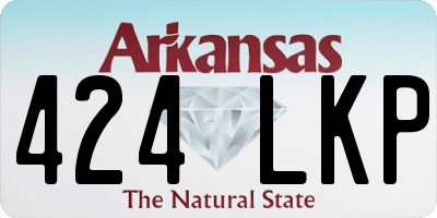 AR license plate 424LKP