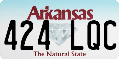 AR license plate 424LQC