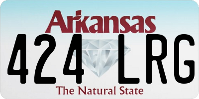 AR license plate 424LRG