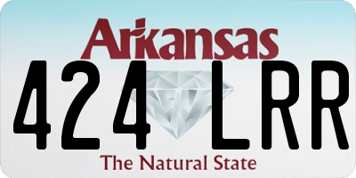 AR license plate 424LRR