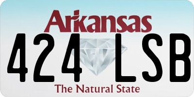 AR license plate 424LSB