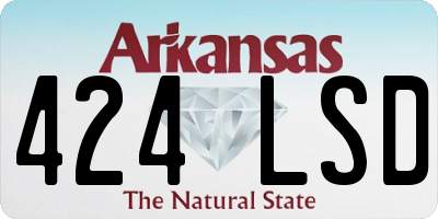 AR license plate 424LSD