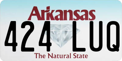AR license plate 424LUQ