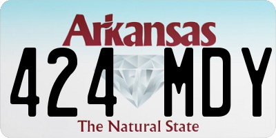 AR license plate 424MDY