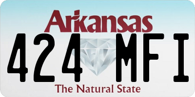 AR license plate 424MFI