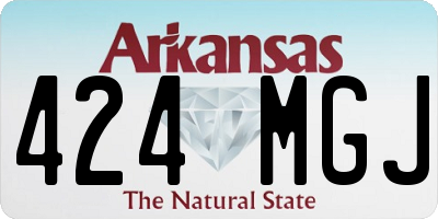 AR license plate 424MGJ