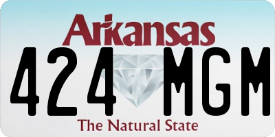 AR license plate 424MGM